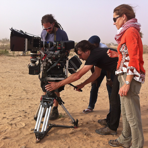 filming in the desert